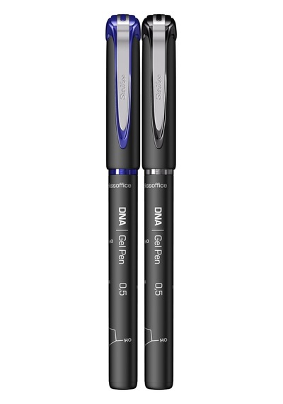 Tr Dna 0.5 Mm Jel Kalem Mavi & Siyah 2'li Blister, 0.5 Mm Genel