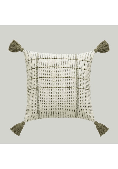 Linens Coze Kırlent Kılıfı 50x50 Cm Hardal Yeşil