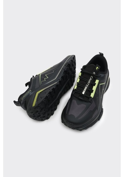Derinet Yüksek Taban Bağcıklı Erkek Sneaker Siyah Siyah