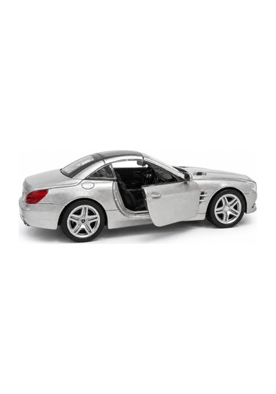 Welly 43662 Mercedes-benz Sl 500 Gri 1:36 Die-cast Çek-bırak Metal Model Araba