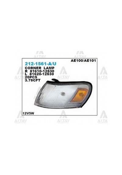 Sinyal Lambası Corolla 1993-1995 Çıkıntılı Sarı Duylu Sağ Oem No:81610-12530 Adet