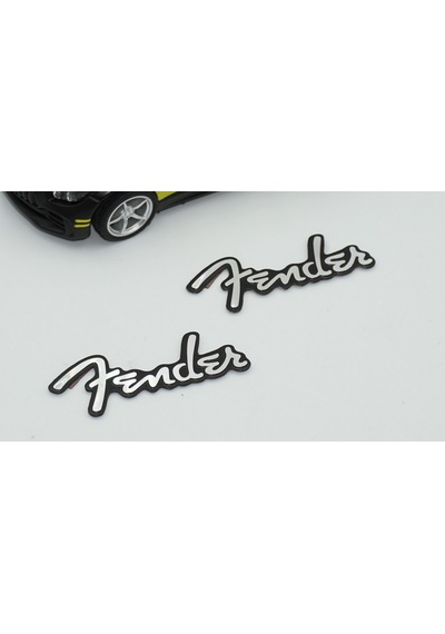 Fender Hoparlör Krom Metal 3M Logo Amblem 2 Li Set