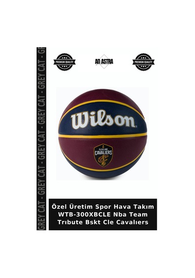 Özel Üretim Spor Hava Takım Wtb-300xbcle Nba Team Trıbute Bskt Cle Cavalıers
