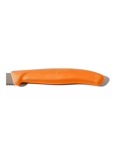Victorinox 6.7636.L119 8 CM Tırtıklı Soyma Bıçağı Turuncu