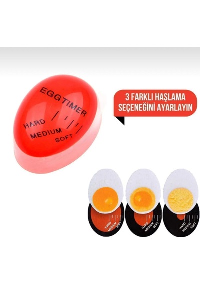 Dublör Yumurta Pişirme Zamanlayıcı Egg Timer Haşlama Süresi Aparatı Zaman Ayarlama Göstergesi Plasti