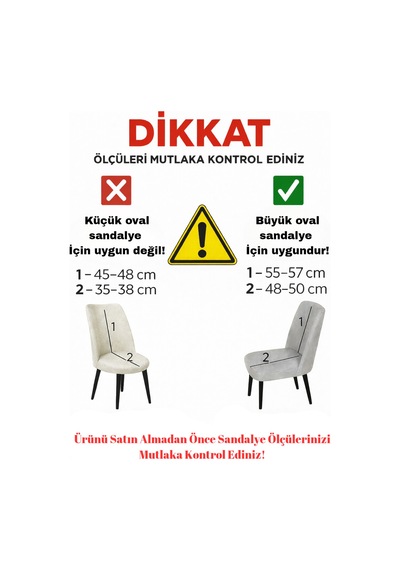 Mutfak Sandalye Kılıfı Büyük Oval Jakar Yıkanabilir Streç Lastikli Sandalye Örtüsü 1 Adet Vizon - 814325519 Vizon