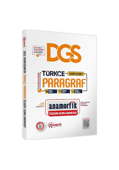 2026 DGS ANAMORFİK Türkçe Paragraf Özgün Soru Bankası Konu Özetli Dijital Çözümlü