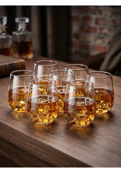 Kristal Su Bardak 550 Ml 6 Adet Beyaz