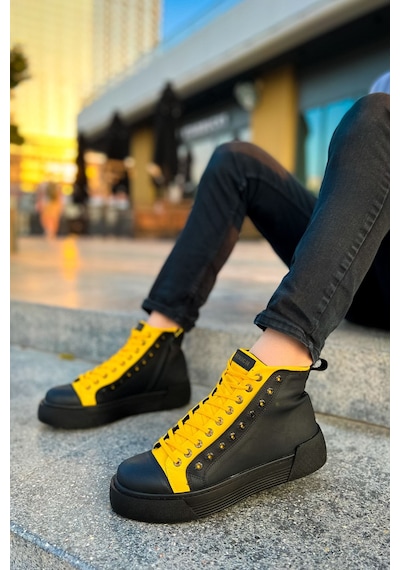 Melonika Ch167 - Gst Blazer Erkek Bot Sıyah - Sarı Çok Renkli
