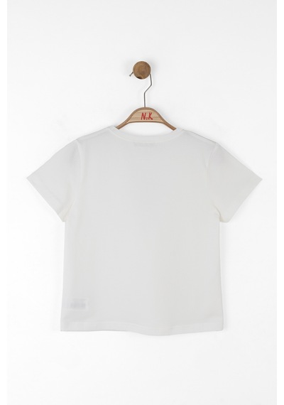 Nk Kids Bali Kız Çocuk T-shirt 38413 Ekru