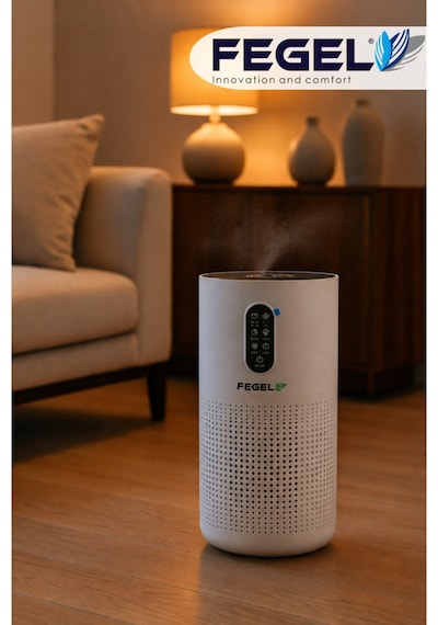 Fegel FG-M03N WiFi H13 HEPA Aromaterapili Çocuk Kilitli Gece Lambalı Hava Temizleyici