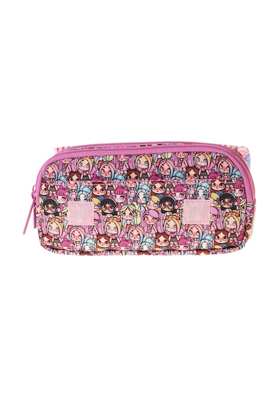 Kaukko Kids Taşıma Askılı Kız Çocuk Nagy Baskılı Şık Kalem Çantası Pembe - L5335