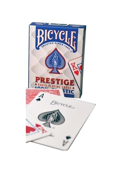Prestige Rider Back 100% Plastik Standard Endeks Oyun Kağıdı Destesi