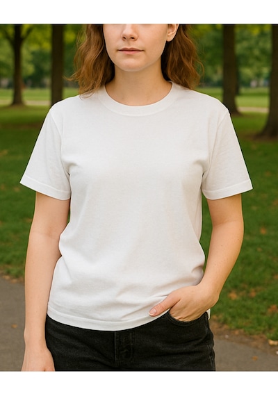 Hugo Boss Kral Baskılı T-shirt Beyaz