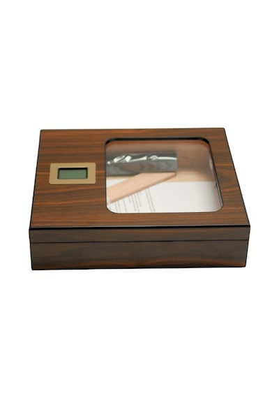 Premiumquality San Telmo Kahverengi Sedir Humidor Puro Kutusu - Tr9632