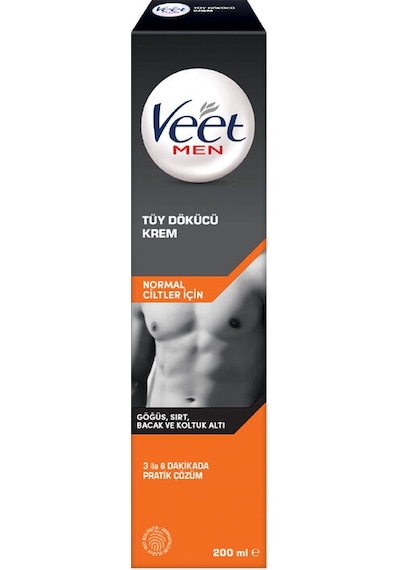 Veet Men Normal Ciltler İçin Tüy Dökücü Krem 200 Ml