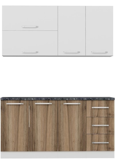 Minar 160 Cm Mutfak Dolabı Beyaz Dore 160-d2