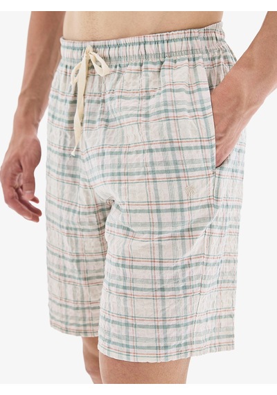 Erkek Pijama Altı Şort 40891 - Ekose Desenli Ekose Desenli