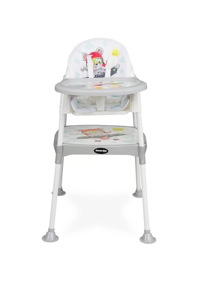 Maxi Taxi Feeding Uçak Desenli 3 in 1 Mama Sandalyesi - Gri