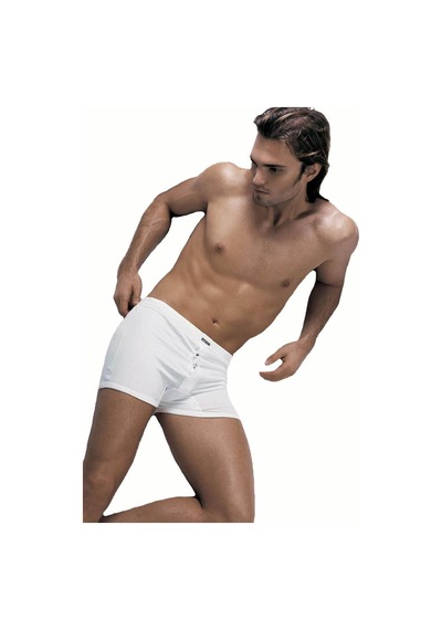 Çift Kaplan Erkek Elastanlı Spor Külot Boxer 800 Beyaz