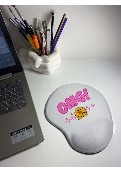 Omg Desenli Baskılı Bilek Destekli Mouse Pad Mousepad