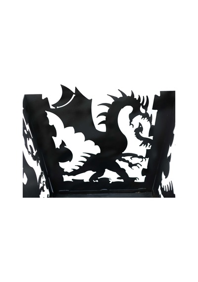 Dragon Açık Hava Bahçe Şöminesi Siyah