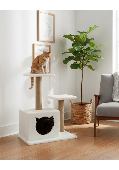 Reyo Pet Stepli Yuvalı Kedi Tırmalaması Kedi Görünümlü