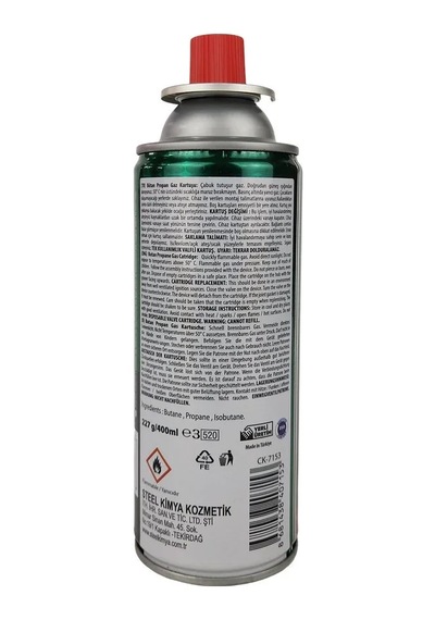 Lunaev Pürmüz Gaz Yedek 400 Ml Mutfak Düzenleyiciler 19 x 7 CM