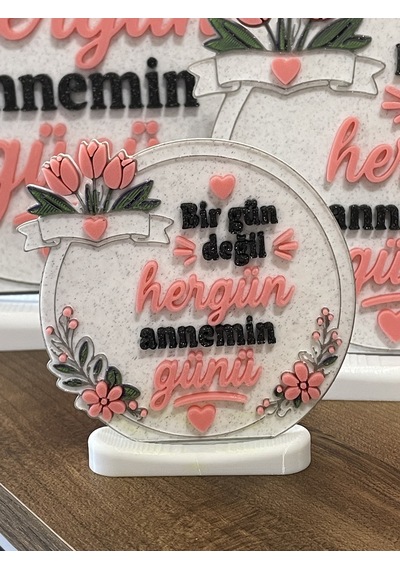 3d Baskı "anneler Günü" Özel Tasarım Masa Dekoru İngilizce - 240 Mm