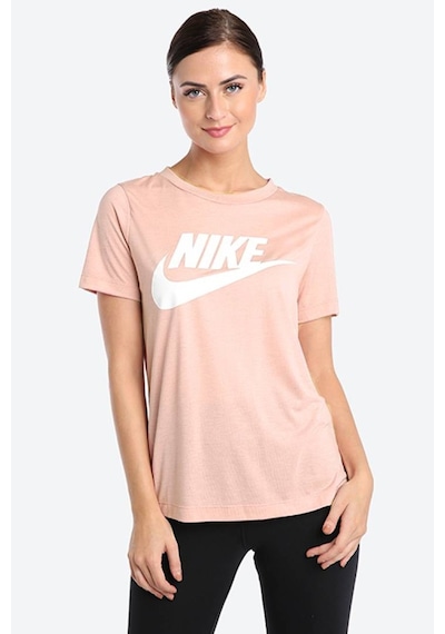 Nike Futura White Tee Dökümlü Hafif Parlak Modal Örme Solmaya Dayanıklı Unisex Pembe Tişört Pembe