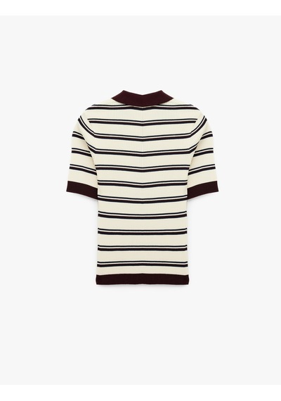 Koton Regular Fit Kısa Kollu Düğmeli Polo Yaka Çizgili Triko Kazak Bordo Çizgili 6sak90076ht Bordo Koton Regular Fit Kısa Kollu Düğmeli Polo Yaka Çizgili Triko Kazak Bordo Çizgili 6sak90076ht Bordo
