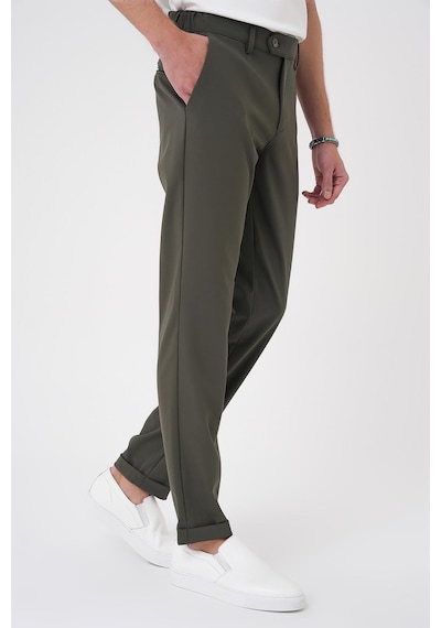 Efor Comfort Fit Beli Lastikli Haki Jogger Pantolon P 1184 Haki