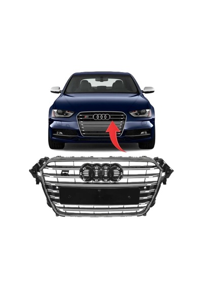 Audi A4 S4 2012-2015 Ön Panjur Kromlu 8k0853651e T94