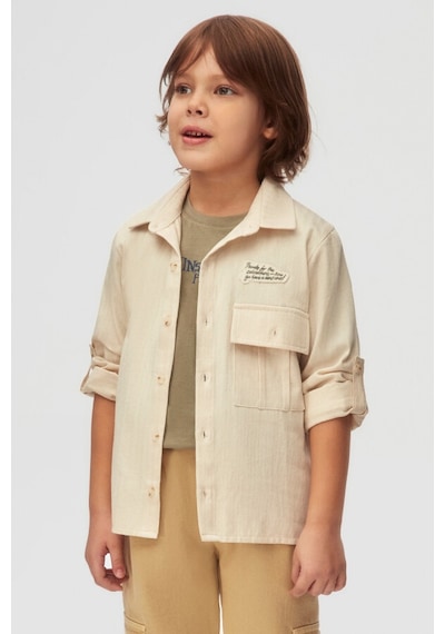 Xo Kids Erkek Çocuk Gömlek 4-8 Yaş 48523 Krem