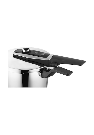 Leggno Procook Quick 6 LT + 4 LT Düdüklü Tencere Seti Gümüş - Siyah