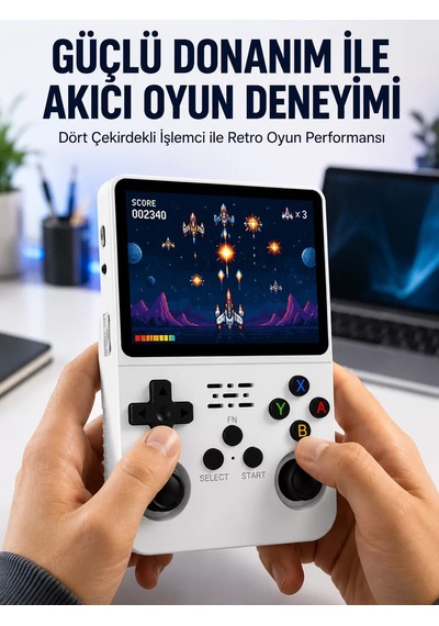 Hepsi Retro El Konsolu 64 Gb 15.000 Oyun Geniş Platform Desteği 3.5 Ips Ekran Yeni Nesil Najmaddin