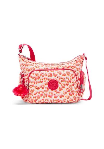Kipling Kıplıng Gabb S Küçük Boy Omuz Çantası Pembe Latın Cheetah Pembe