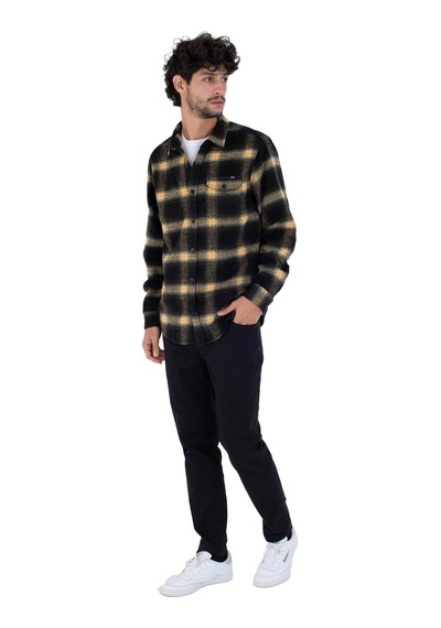 Hurley Hurley Portland Heavyweight Flannel Erkek Siyah Sweatshirt Blk Siyah