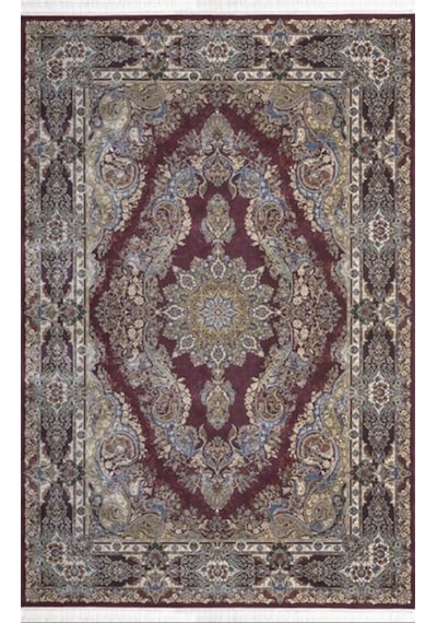 Artemis Halı Silk 5156B Kemik Bordo Klasik Desen Makine Halısı