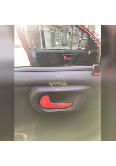 Opel Corsa C 28 Parça Full Set Kırmızı Torpido Maun Kaplama (Kırmızı)
