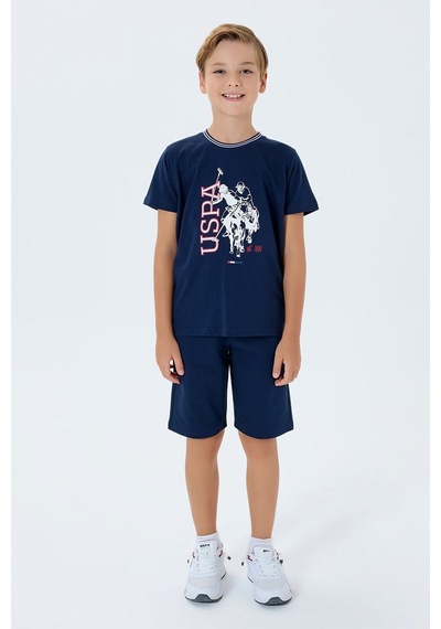 U.S. Polo Assn. U.s. Polo Assn Erkek Çocuk Bermuda 2'li Takım Lacivert-2689