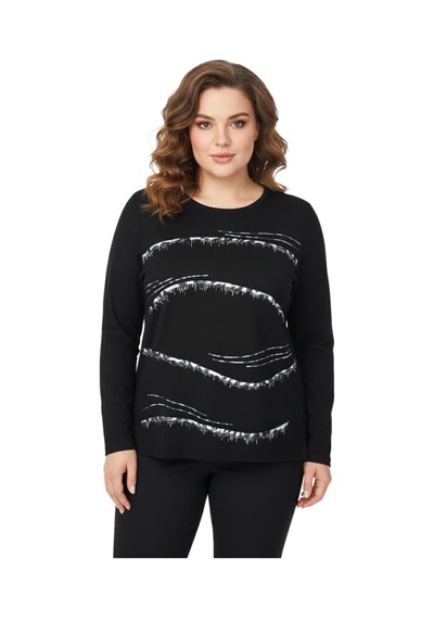 Wearon Kadın Siyah Sıfır Yaka Taşlı Bluz Bgl-st05155 Siyah