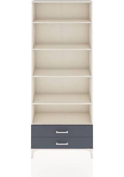 Arges Dolap 5 Raflı 2 Çekmeceli 88x30x221 Aytaşı-antrasit Aytaşı