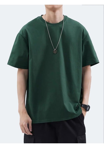 Uyguntarz Unisex Basic Model 5'll Tshirt Yeşil