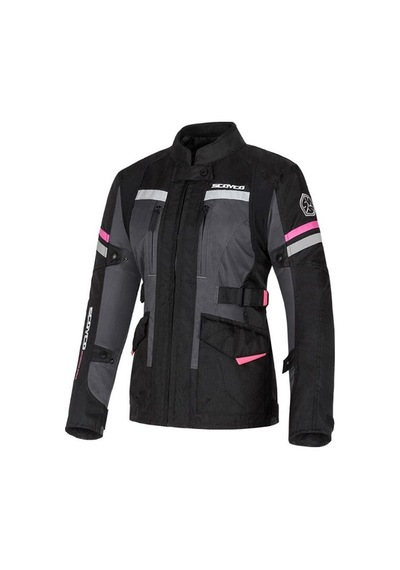 Scoyco Jk122 Motosiklet Montu Kadın 4 Mevsim Oxford 600-d Dayanıklı Kumaş Deri Motorcu Mont Women Black