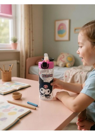 Kuromi 500 Ml Plastik Matara 3413 Çok Renkli
