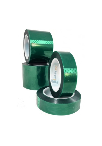 Yeşil Polyester Bant 50mmx66mt 200℃ Yüksek Isıya Dayanıklı Maskeleme Bandı