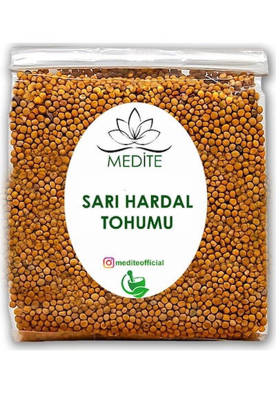 Sarı Hardal Tohumu Tane Brassicaalba Yeni Hasat 250 Gr