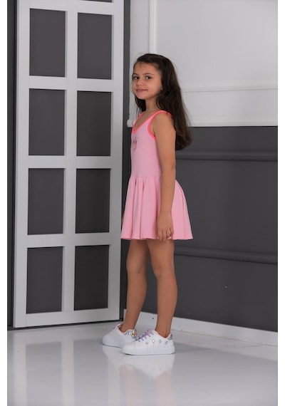 Neslice Kız Çocuk Eteği Piliseli Elbise