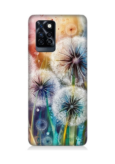 İnfinix Note 10 Pro Uyumlu Uçuşan Karahindiba Düşleri Desenli Silikon Kılıf Çok Renkli